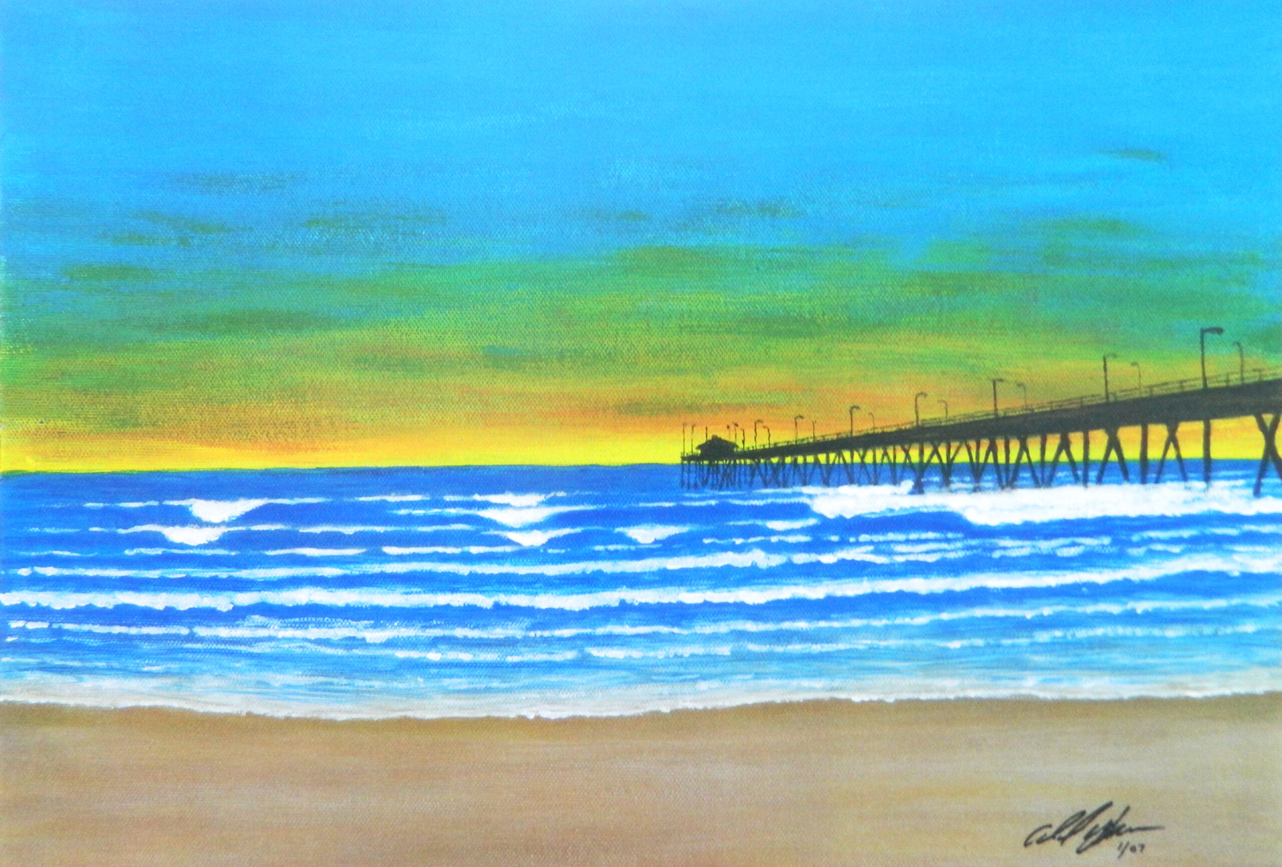HB Pier Sunset
